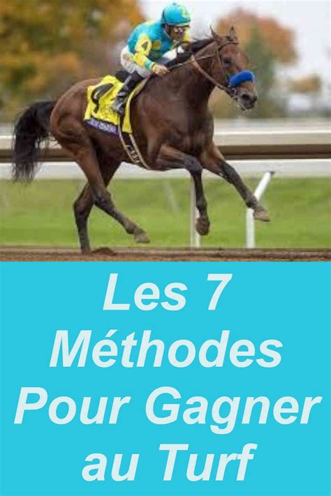 Gagner au turf .